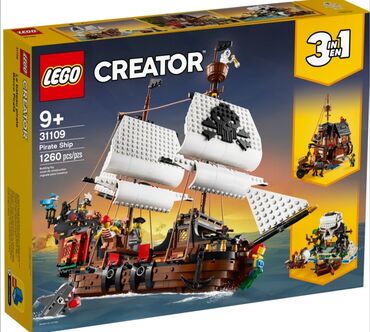корабль игрушка: Lego Creator 31109, Пиратский корабль 🛳️, рекомендованный возраст