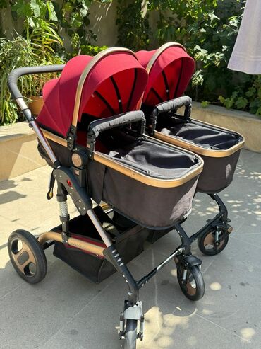 cybex uşaq arabası: Əkizlər üçün araba