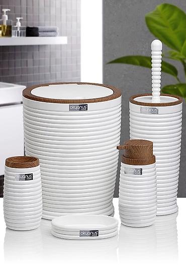 Другие товары для дома: Набор аксессуаров для ванной комнаты okyanus изготовлен из — 8