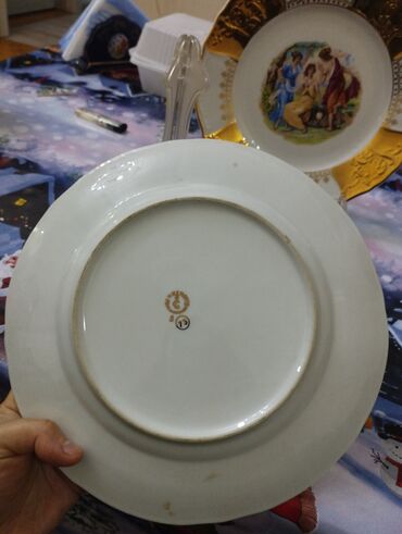 Boşqablar: Boşqablar, rəng - Qızılı, Farfor, Azərbaycan — 5