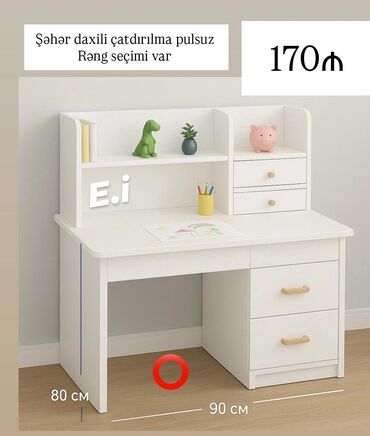 Masa və oturacaq dəstləri: Oğlan və qız üçün, Yeni, Yazı masası
