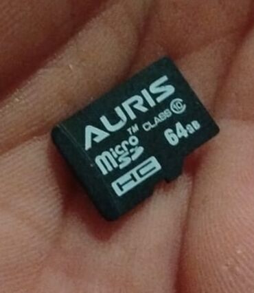 kicik kamera: Orijinal Auris microSD yaddaş kartı - Tutum: 64 GB - Növ: microSD
