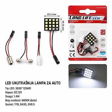 KMT Auto LED plafonsko svetlo, 12 SMD, belo – SKU: 2000572, EAN