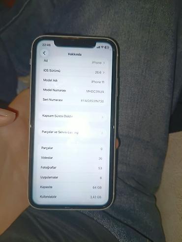 iphone 6 gəncə: IPhone 11, 64 GB, Ağ, Face ID — 9