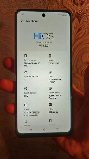 tecno spark 30 pro: Tecno Spark 20 Pro, 256 GB, rəng - Sarı, Kredit — 2