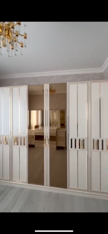 i̇şlənmiş dolab: Гардеробный шкаф, Новый, 5 дверей, Распашной, Прямой шкаф, Азербайджан