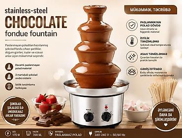 Biznes üçün avadanlıq: Şokolad fontanı aparatı Şokolad fontanı Chocolate Fondue Fountain — 1
