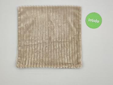 materiał polar: Beżowa poszewka na poduszkę dekoracyjną z miękkiego, prążkowanego — 3