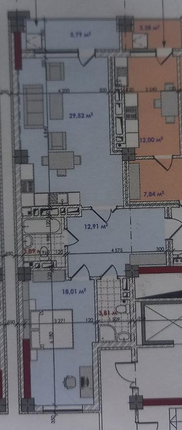 29: Студия, 73 м², Асанбай мкр 3 этаж — 1