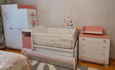 Раскладушки: Prenses mebel 550 azn tecili satilir Böyüyən və yellənən beşik (80x180