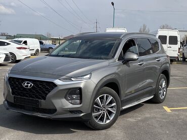 серый hyundai: Hyundai Santa Fe: 2018 г., 2 л, Автомат, Дизель, Кроссовер