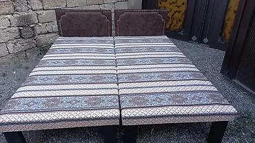 Çarpayılar: Təzə çarpayılar. 1 nəfərlik çarpayılar 60 manat. 2 nəfərlik taxt 110 — 4