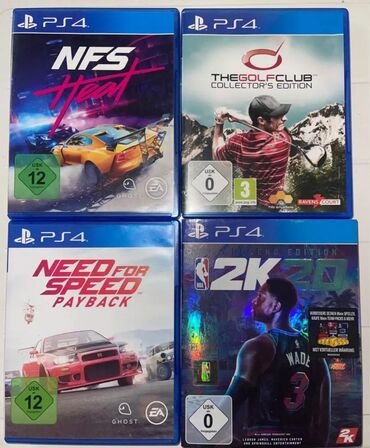 belgrad playstation 5: (ps4 igrice)NFS heat,NFS payback,the golf club collector's edition,NBA