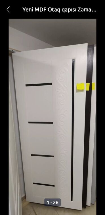 Otaq qapıları: Yataq otağı üçün Yeni Otaq qapısı 90x205 sm Naliçnik ilə, Zəmanətli, Ödənişli quraşdırma, Pulsuz çatdırılma, Ödənişli çatdırılma, Rayonlara çatdırılma — 24