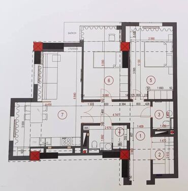 Продажа домов: 3 комнаты, 80 м², Элитка, 9 этаж
