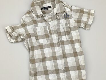 Shirts: Shirt 9 years, condition - Very good, pattern - Cell, color - Brown