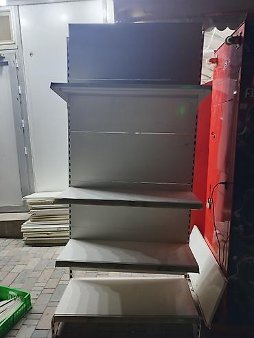 Mağaza rəfi – metal karkaslı, modul tipli - Tip: ikiüzlü gondola