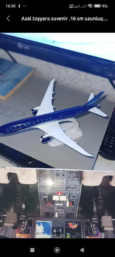 Oyuncaqlar: Teyyare modelı suvenır. uzunluq 12 sm.25 AZN.uzunluq 20 sm 35 AZN.30 -da lalafo.az — 14 Oyuncaqlar: Teyyare modelı suvenır. uzunluq 12 sm.25 AZN.uzunluq 20 sm 35 AZN.30 — 14