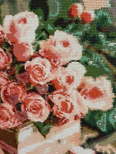 цветы искусственные бишкек: Картина «Розы в ящичке» – выполнена в технике алмазной мозаики. - — 1