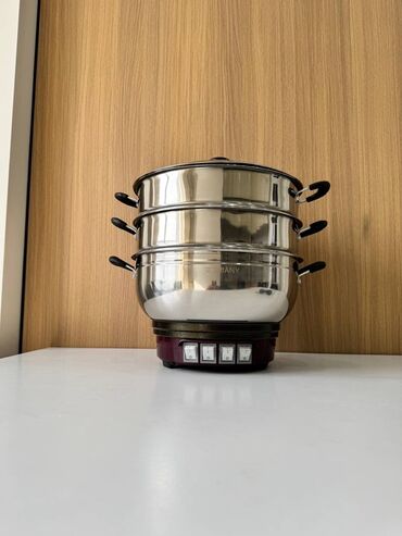 купить кофемашину бишкек: Многофункциональная электрическая кастрюля-мантоварка TIffANY TF-32CM