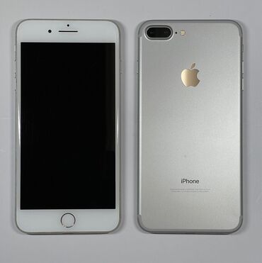 iphone 7 plis: IPhone 7 Plus, Б/у, 128 ГБ, Серебристый, Зарядное устройство, Чехол, 89 %