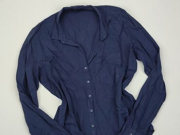 granatowa bluzki z koronką: Shirt, Cropp, M (EU 38), condition - Very good