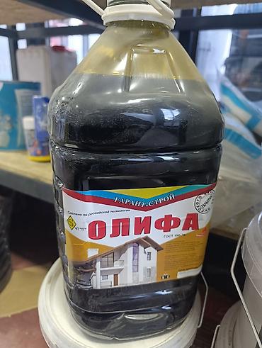 Олифа: Олифа «Гарант-Строй», ГОСТ 190-78 5 л на 20 квадратов - Назначение — 1