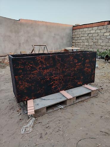 samavar ucuz: Uzun düzbucaqlı dekorativ dibçəklər – beton/şpaklyovka əsaslı Məhsul — 4
