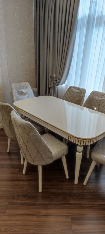 Sifarişlə masa və oturacaq dəstləri: Dördbucaq masa, Qonaq otağı üçün -da lalafo.az — 8 Sifarişlə masa və oturacaq dəstləri: Dördbucaq masa, Qonaq otağı üçün — 8