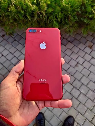 iphone 5s kabro: IPhone 8 Plus, 64 GB, Qırmızı, Zəmanət, Barmaq izi