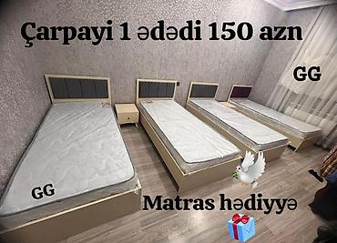 Yeni, Təknəfərlik çarpayı, Matras ilə lalafo.az -da Yeni, Təknəfərlik çarpayı, Matras ilə