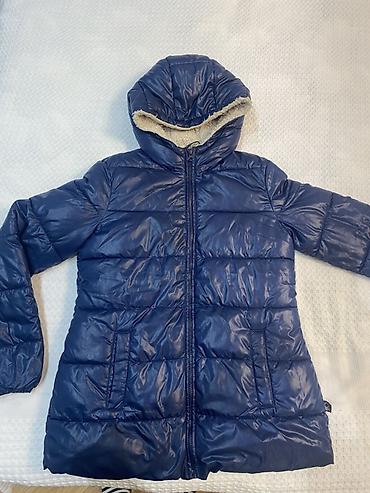 tuklu kurtka: Uşaq qış gödəkçəsi – United Colors of Benetton - Rəng: tünd göy - — 1