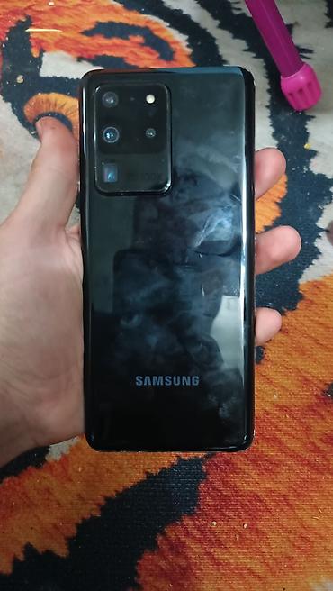 Samsung Galaxy S20 Ultra, Б/у, 128 ГБ, цвет - Черный, 2 SIM, eSIM