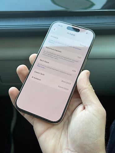 internet data: IPhone 16 Pro, 128 GB, Desert Titanium, Simsiz şarj — 5