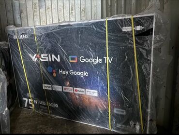 наушник телефон: Акция Телевизор yasin 75q90 195 см 75" 4k (google tv) - описание: в