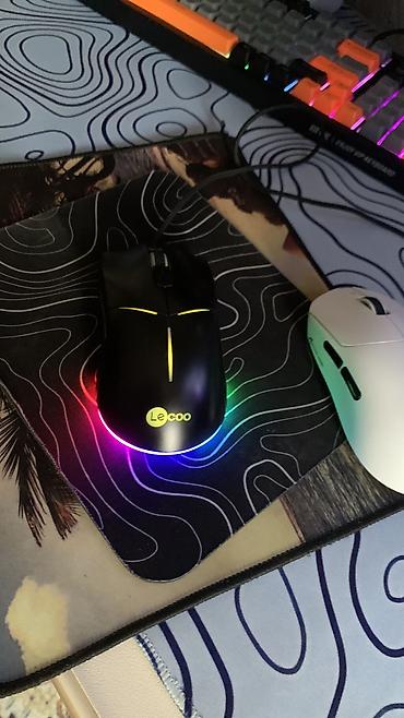 rgb лампа: Игровая мышь LeCoo + два коврика Комплектация: - Проводная игровая — 1