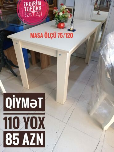 iş stolu: Qonaq masası, Yeni, Açılmayan, Kvadrat masa, Azərbaycan