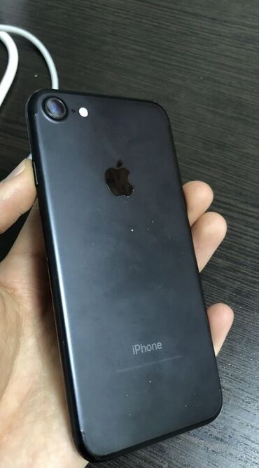 iphone 12 телефон: IPhone 7, Б/у, 32 ГБ, Черный, Чехол, Кабель, 100 %