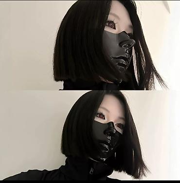 хэллоуин маска: Маска в наличии черные и белые расцветки Fakeface # косплей # — 1