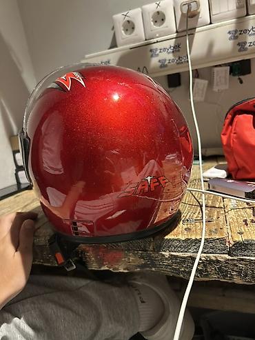 moto nomre: Motosiklet kaskı – “SAFE” brendi, tam üzlü model - Rəng: metalik — 2