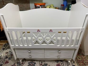 ортопедические матрасы в баку цены: Для девочки и мальчика, Б/у, Четырехугольная, Колыбель, Без бортиков, С матрасом