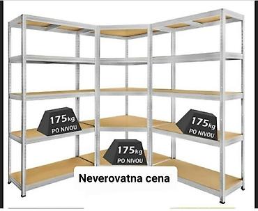 ormari po meri ikea: Metalne skladišne police + ugaona polica – teške nosivosti - Tip — 1