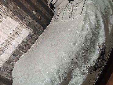 yataq ortuleri: Lüks yataq örtüyü dəsti - Rəng: açıq krem/şampan - Naxış: klassik — 2