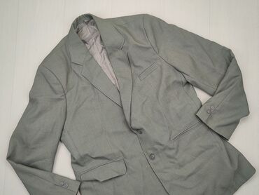 Blazer, jacket, XL (EU 42), stan - Dobry, wzór - Jednolity kolor, kolor - Szary