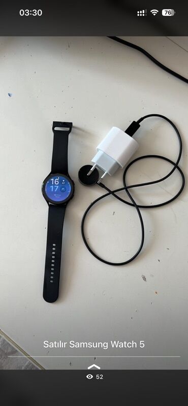 samsun s5: Smart saat, Samsung, Sensor ekran, rəng - Qara