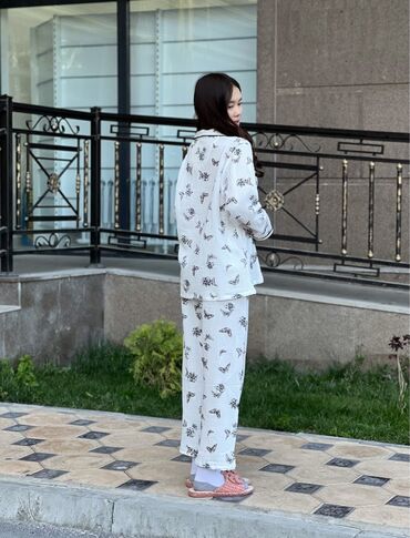 Пижамы: Муслиновый пижамы 🫶🏻 В наличии размеры M l xl 2xl 3xl ✔️Двойки с — 11