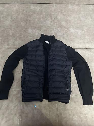 модные вещи: Мужская куртка, L, Moncler, Б/у, цвет - Черный, Самовывоз, Платная доставка — 2