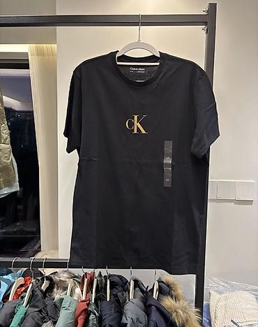 ck: Мужская футболка, S, Calvin Klein, Новый, цвет - Черный — 1