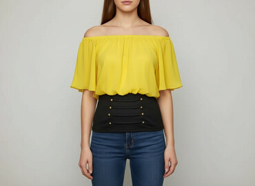 bluzki prążkowane reserved: Women's blouse, size M