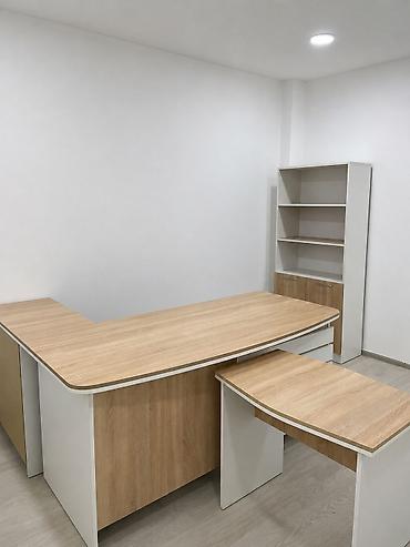 qarderob şkafları: Ofis mebel dəsti – L formalı rəis masası, köməkçi masa, şkaf və 2 ədəd — 1